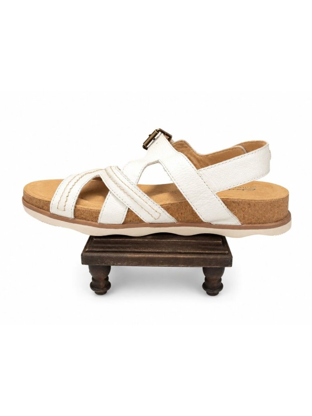 Clark's Collection Womens Brynn Steps Adjustable Strap Leather Sandal, Sz 8.5 - Picture 3 of 10